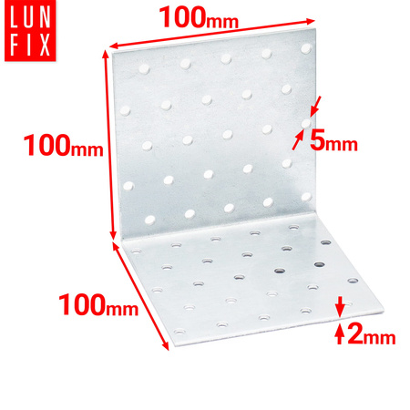 Winkelverbinder 100x100x100x2 10 Stück