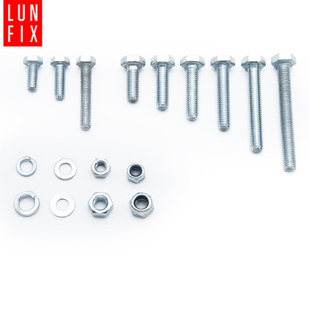 540 stück Sortiment Satz Schrauben Muttern Unterlegscheiben M5-M6