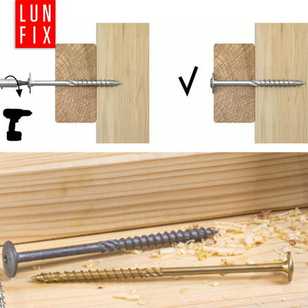 Tellerkopfschrauben 8x280 mm 50 Stück TX40