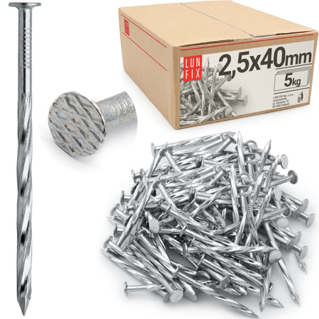 Drallschaft 2,5x40 5kg verzinkter