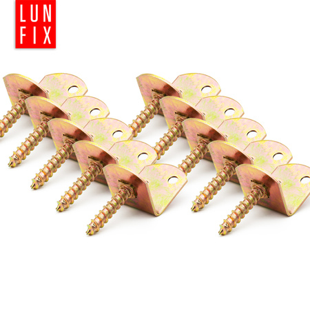 Flechtzaunhalter aus Stahl verzinkt 30x38x30 mm 10 Stück