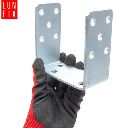 U-Pfostenträger Aufschraubbar 120x120x60x4 mm