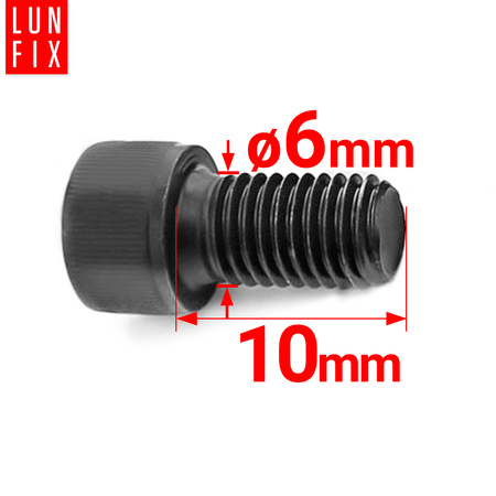 Zylinderkopfschrauben mit Innensechskant M6 10mm Shwarz Verzinkt DIN 912 Festigkeitsklasse 8.8 10 stk.