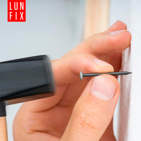 Bildernägel schwarz mit silberfarbenem Dekokopf 2x30 Betonnägel 30 Stück