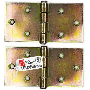 Scharnier Klappbar verzinkt 100x50x2mm 2stk