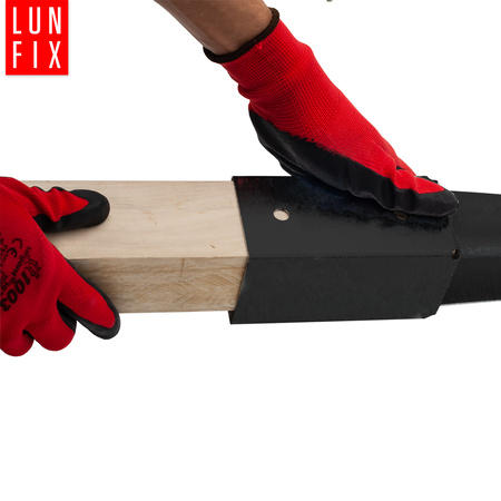 Einschlag-Bodenhülse Shwarz 90x90mm 750 mm