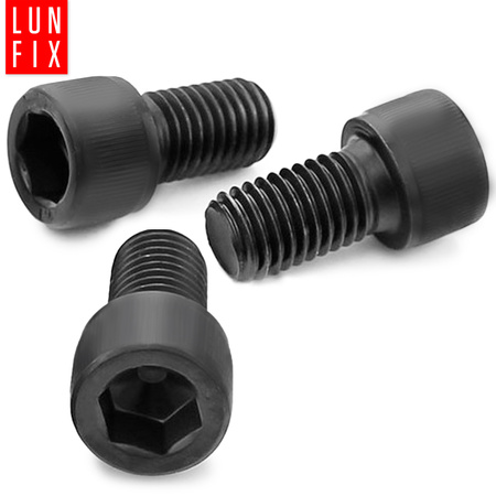 Zylinderkopfschrauben mit Innensechskant M5 16mm Shwarz Verzinkt DIN 912 Festigkeitsklasse 8.8 10 stk.