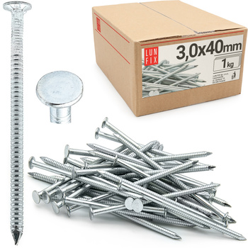 Rillennagel 3x40 1kg verzinkter