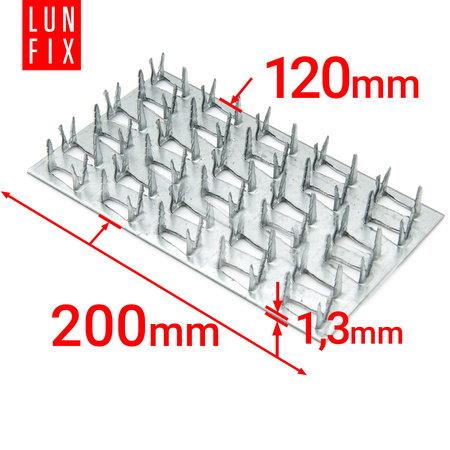Nagelplatte 200x120x1,3mm Flachverbinder 1 Stk