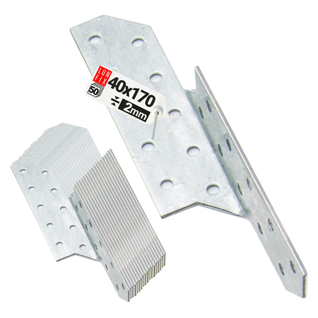 Sparrenpfettenanker 40x170mm Rechts 50er Set