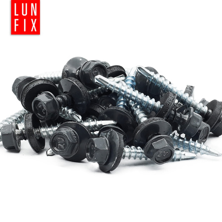 Trapezblechschrauben 4,8 x 35 mm 250 Stück Anthrazit RAL 7016