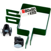 Eckschelle für 80x80 mm Pfosten Grün