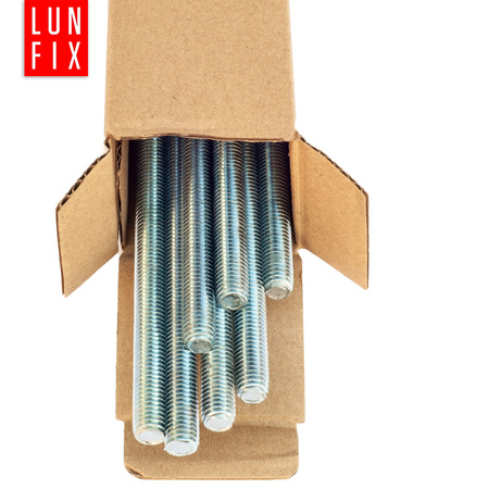 Gewindestange M8 x 1000 mm, 10 Stück | Festigkeitsklasse 4.8 | DIN 975