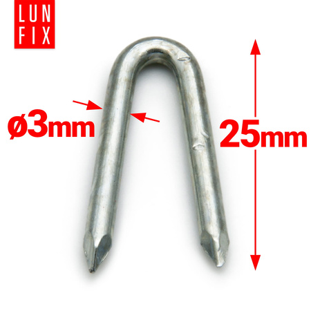 Krampen 3x25 5 kg (ca.1950 Stk.)