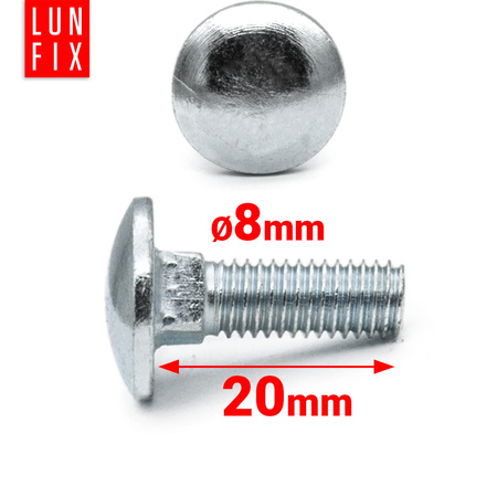 Schlossschrauben M8x20 1 kg (76 Stück)