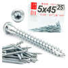 Winkelbeschlagschraube 5x45 mm TX20 25 St.