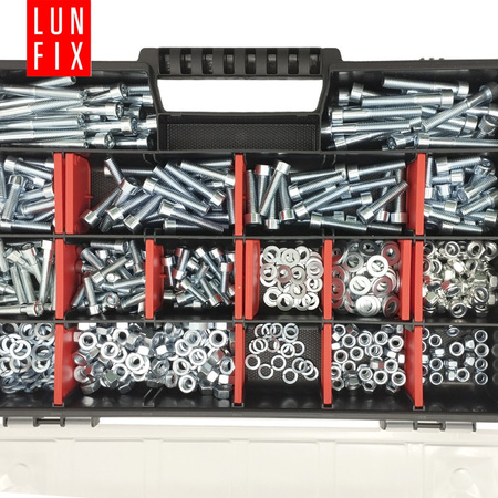 540 stück Sortiment Satz Zylinderkopfschrauben Muttern Unterlegscheiben M5-M6