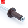 Aluminium Blindnieten DIN7337 4x8 mm 100 Stück RAL 8017 Schokoladenbraun