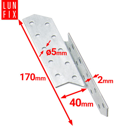 Sparrenpfettenanker 40x170mm Rechts 50er Set