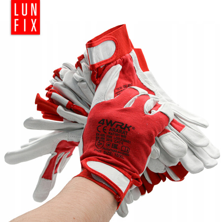 Gefütterte Montagehandschuhe Leder Größe, 9 L