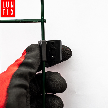 Mittelschelle Vierkant für 80x80 mm Pfosten Graphit