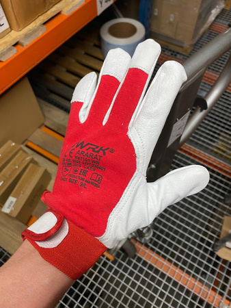 Gefütterte Montagehandschuhe Leder Größe, 9 L