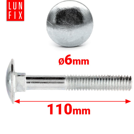Schlossschrauben M6x110 1 kg (43 Stück)