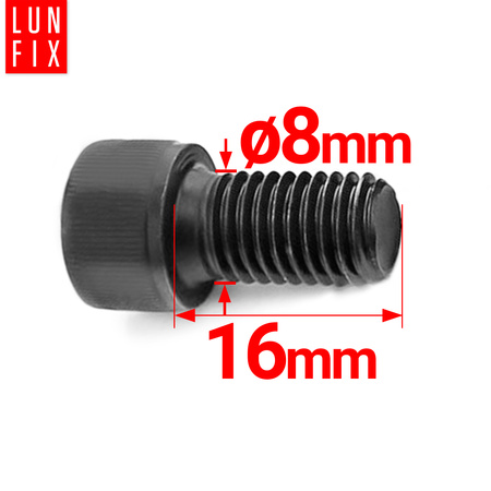 Zylinderkopfschrauben mit Innensechskant M8 16mm Shwarz Verzinkt DIN 912 Festigkeitsklasse 8.8 1 kg.