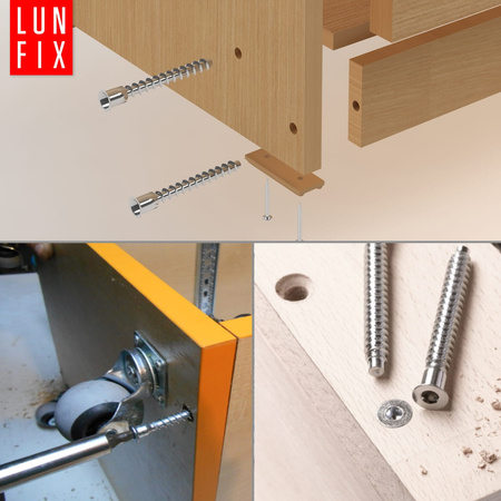 Confirmat Schrauben 7 x 50 mm 100 Stück