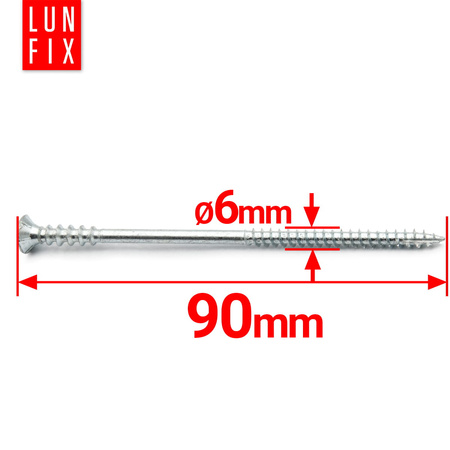 Distanzschrauben 6x90 mm 100 Stück