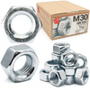 Sechskantmutter M30 - 1 Kg (ca.5 Stk.) Festigkeit 8 Verzinkter Stahl, Regelgewinde DIN 934