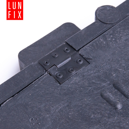 Kanaldeckel Schachtabdeckung mit Flanschrahmen 60x60cm Schwarz