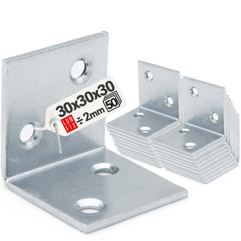Breitwinkel Eckwinkel 30x30x30x2 mm 50 Stück