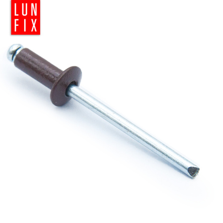Aluminium Blindnieten DIN7337 4,8x8 mm 100 Stück RAL 8017 Schokoladenbraun
