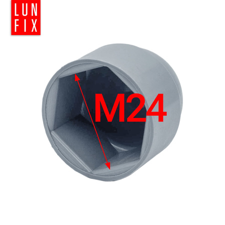 Schraubenkappe Grau M24 100 Stuck