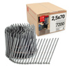 16° Grad Ring Drahtgebundene Coilnägel 2,5 x 70 mm Packung 7200 Stück