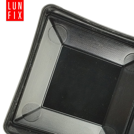 Pfostenkappen Schwarz 60x60 mm Eckig 1 stuck