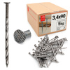 Schraubnägel 3,4x90 5kg Twistnägel Gewinde-Bodennägel