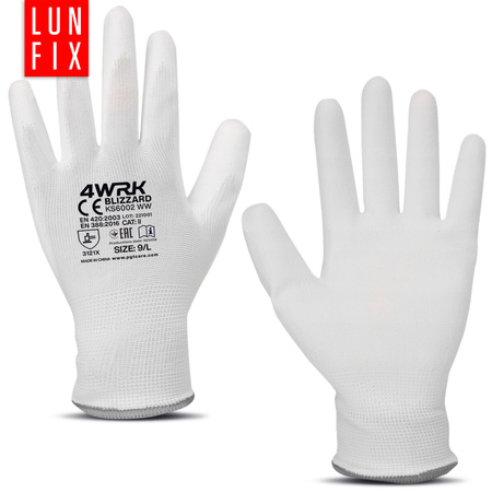 Nylon & Polyurethan Arbeitshandschuhe, Größe 10 XL 12 stk.