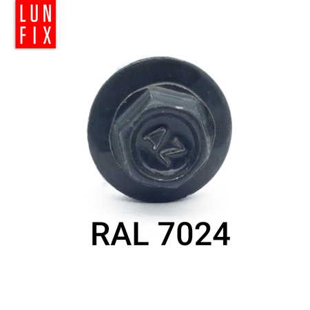 Trapezblechschrauben 4,8 x 25 mm 250 Stück Graphitgrau RAL 7024