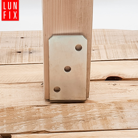 U-Pfostenträger Aufschraubbar 120x120x60x4 mm