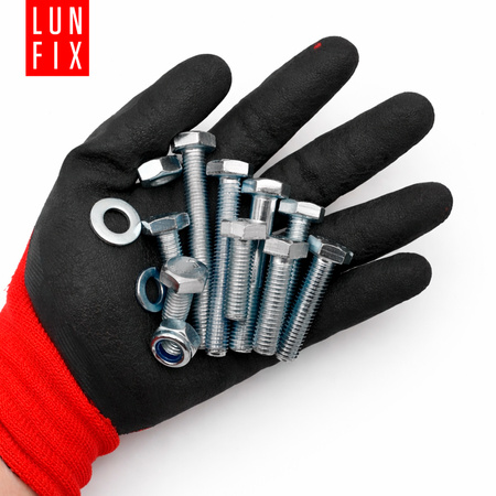 390 stück Sortiment Satz Schrauben Muttern Unterlegscheiben M12