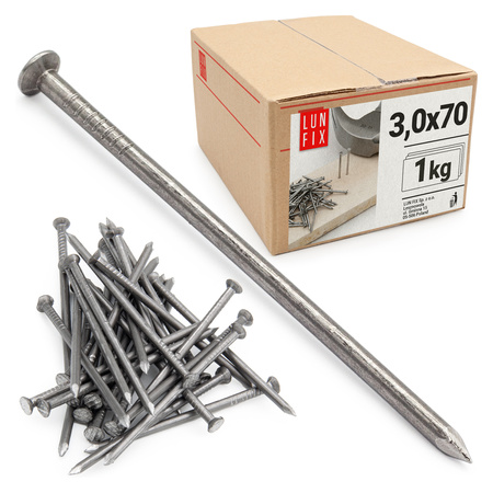 Drahtstifte 3x70 1kg Unverzinkter