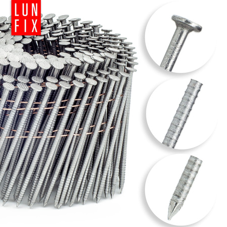 16° Grad Ring Drahtgebundene Coilnägel 3,4 x 120 mm Packung 1800 Stück