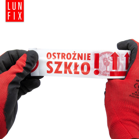 Taśma pakowa "ostrożnie szkło" 48mm/50mb