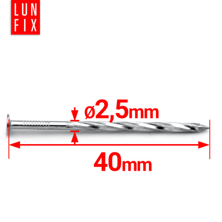 Drallschaft 2,5x40 5kg verzinkter
