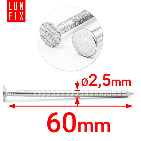 Rillennagel 2,5x60 5kg verzinkter