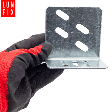 10 x Türrahmenwinkel 80x55x90mm UA100 Verzinkt