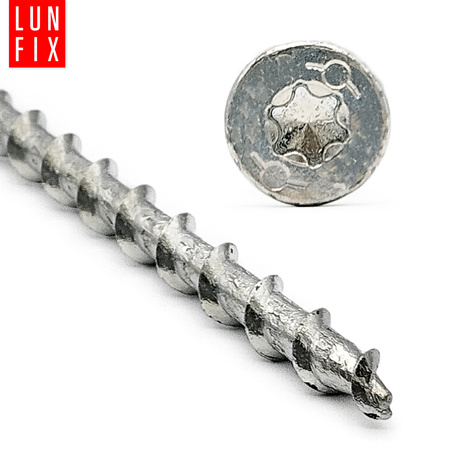 Porenbetonschrauben 8x100 mit Senkkopf und abdruck stern T30 50stk.