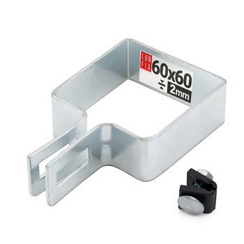 Endschelle Vierkant für 60x60 mm Pfosten Verzinkt